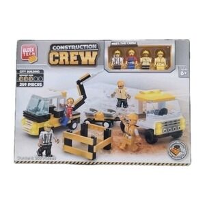 Block Tech Construction Crew City Building Meet The Crew 259‎ Pieces New